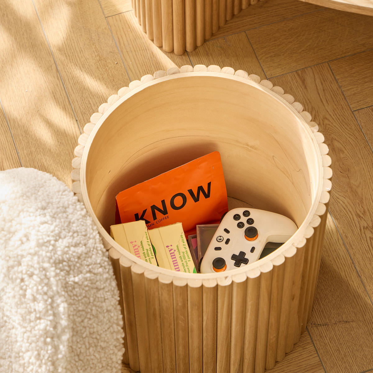 COUCHTISCH Rund Braun 90 x 73 x 44 cm - Braun, Holz (73/90/44cm) - Nordlys