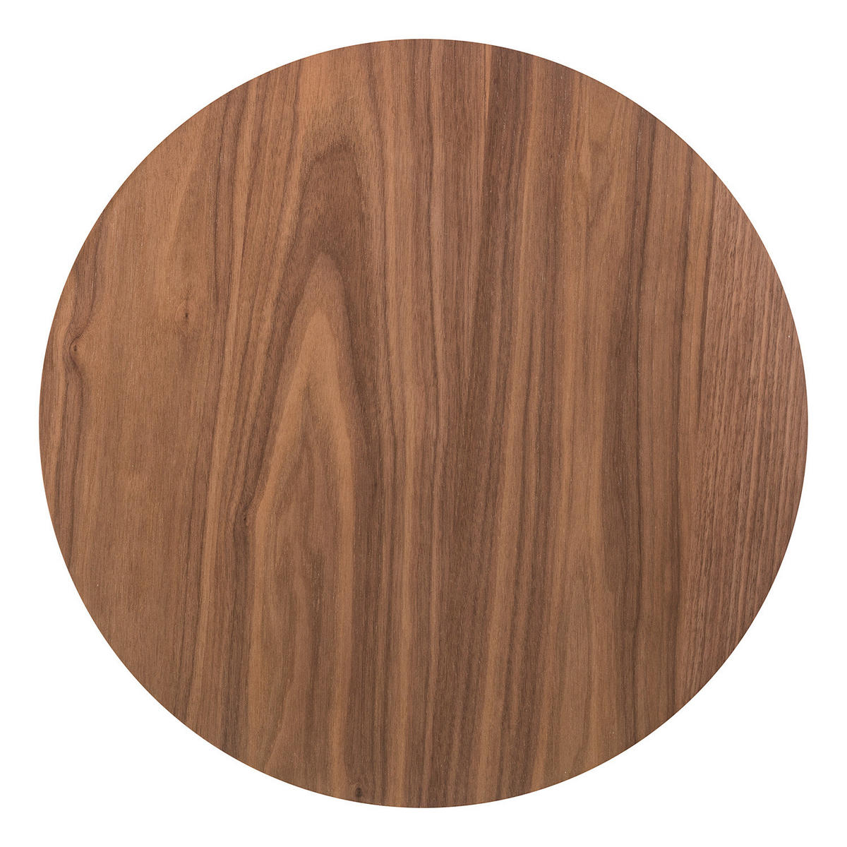 BEISTELLTISCH - Gummibaum teilmassiv - Walnussfarben, Holzwerkstoff (50/50/50cm) - home24