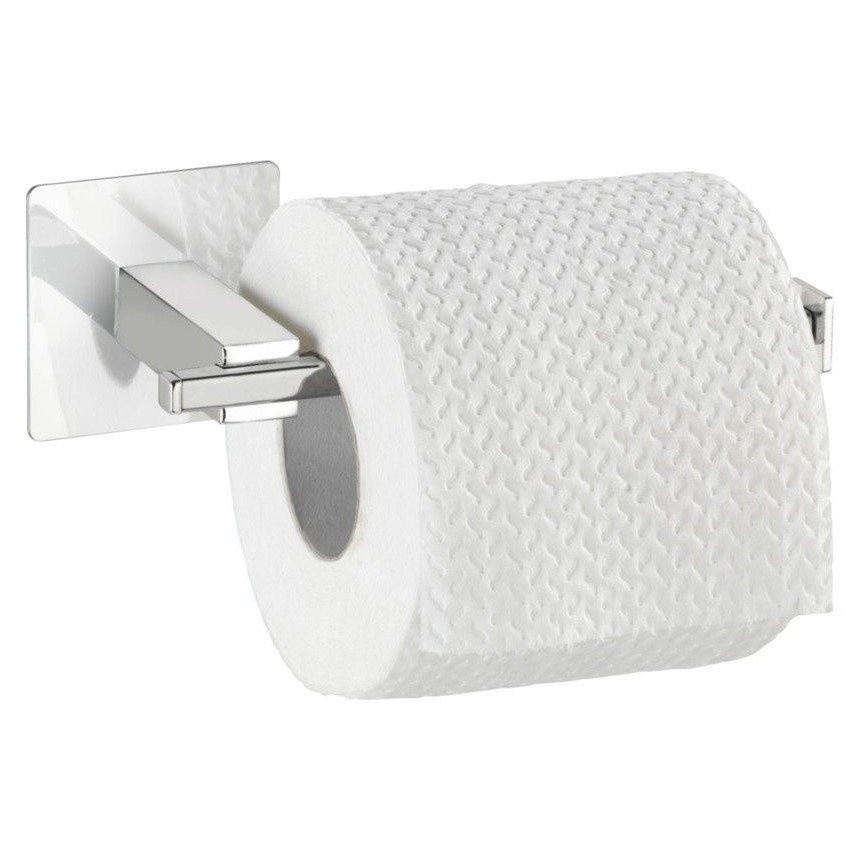 TOILETTENPAPIERHALTER offen Quadro 16,5/7/6,5 cm - Silberfarben, Metall (7/6.5/16.5cm) - Wenko