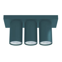 DECKENLEUCHTE - Blau, Metall (10/25/12cm) - Lumicom