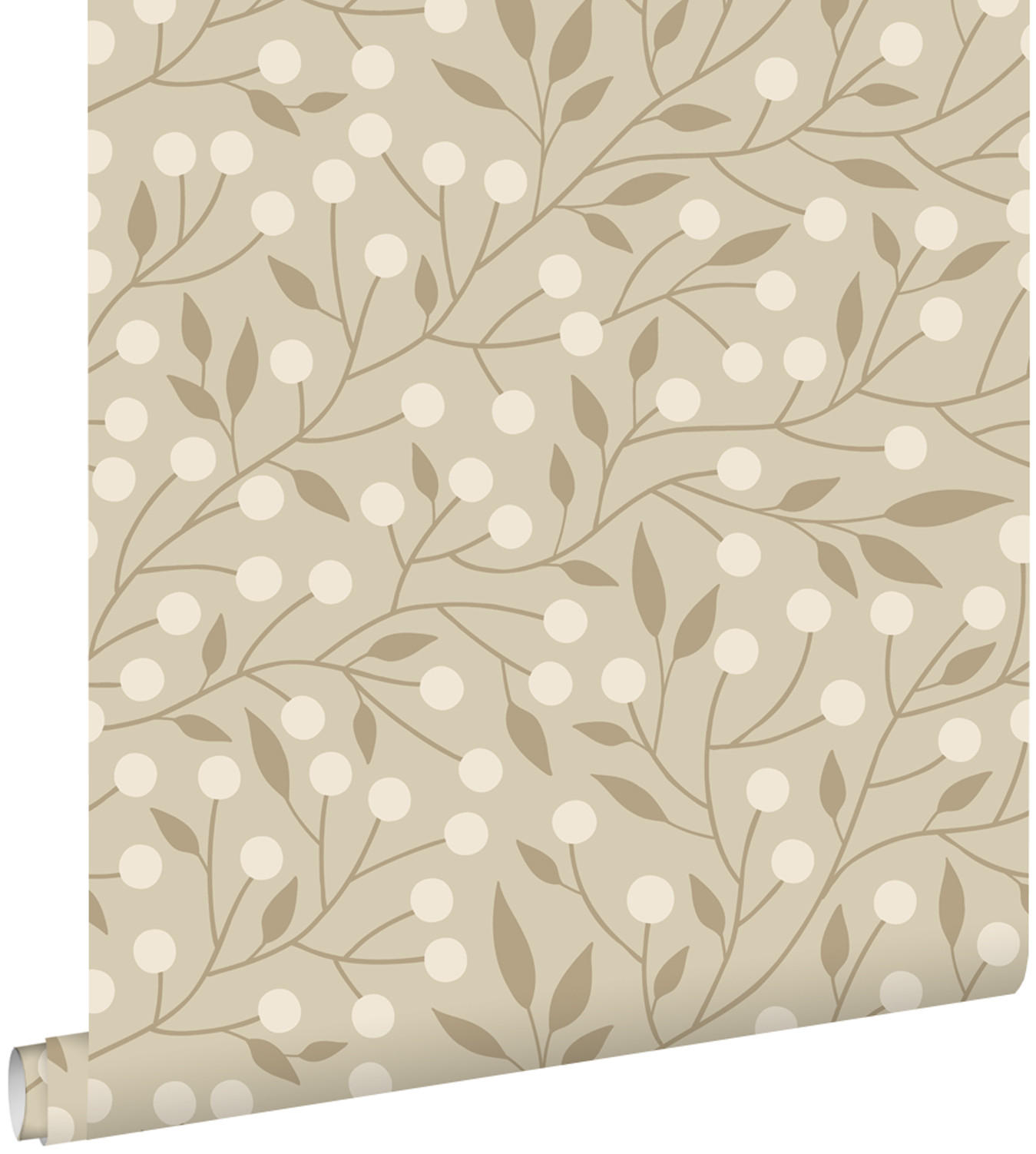 TAPETE Blumenmuster 50 x 900 cm - Beige, Papier (50/900cm) - ESTAhome