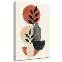 LEINWANDBILD Abstraktion 80x120cm - Beige, Textil (80/120cm) - Feeby