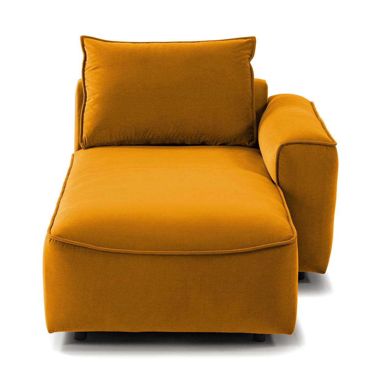 MODULLONGCHAIR - Orange, Holz/Textil (170/82/105cm) - home24