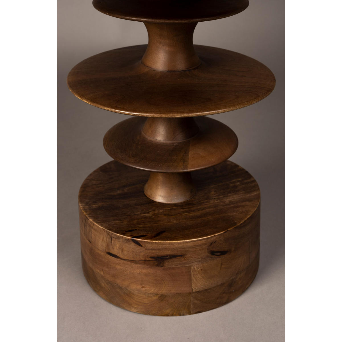BEISTELLTISCH Cath Rund 66 cm - Braun, Holz (66/66/50cm) - Dutchbone