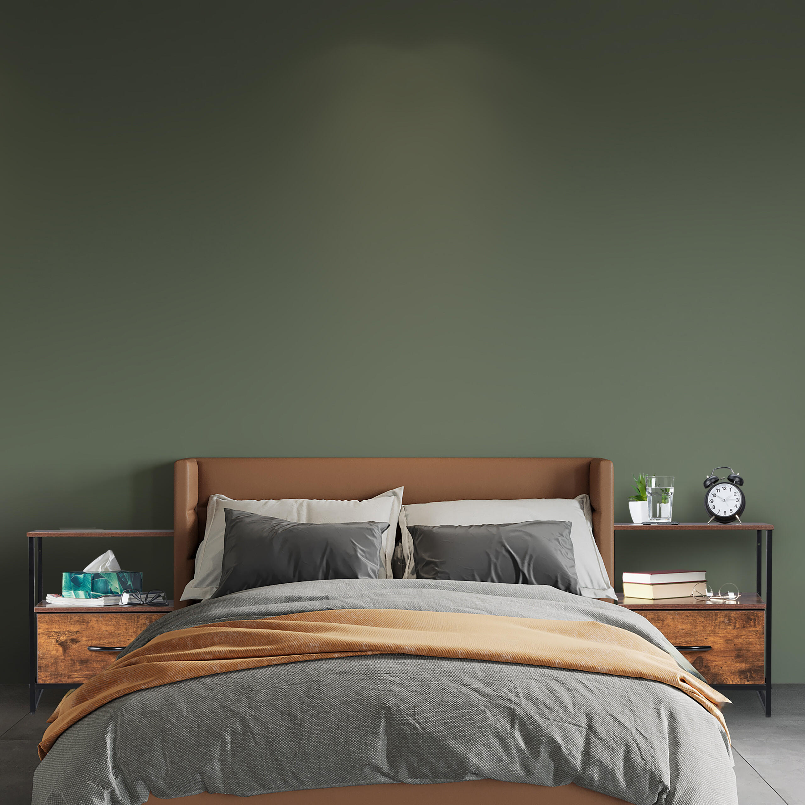 NACHTTISCH 2er Set - Dunkelbraun, Holz/Holzwerkstoff (45/50/42.5cm) - Relaxdays