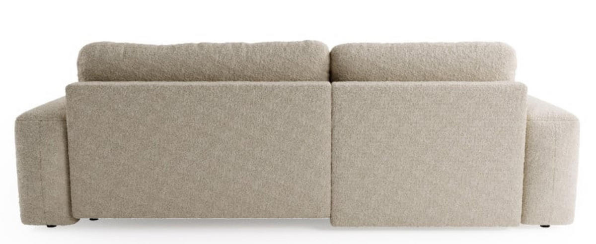 ECKSOFA Weiß ILO Mit Schlaffunktion Und Bettkasten - Weiß, Textil (282/177cm) - Sepro Meble