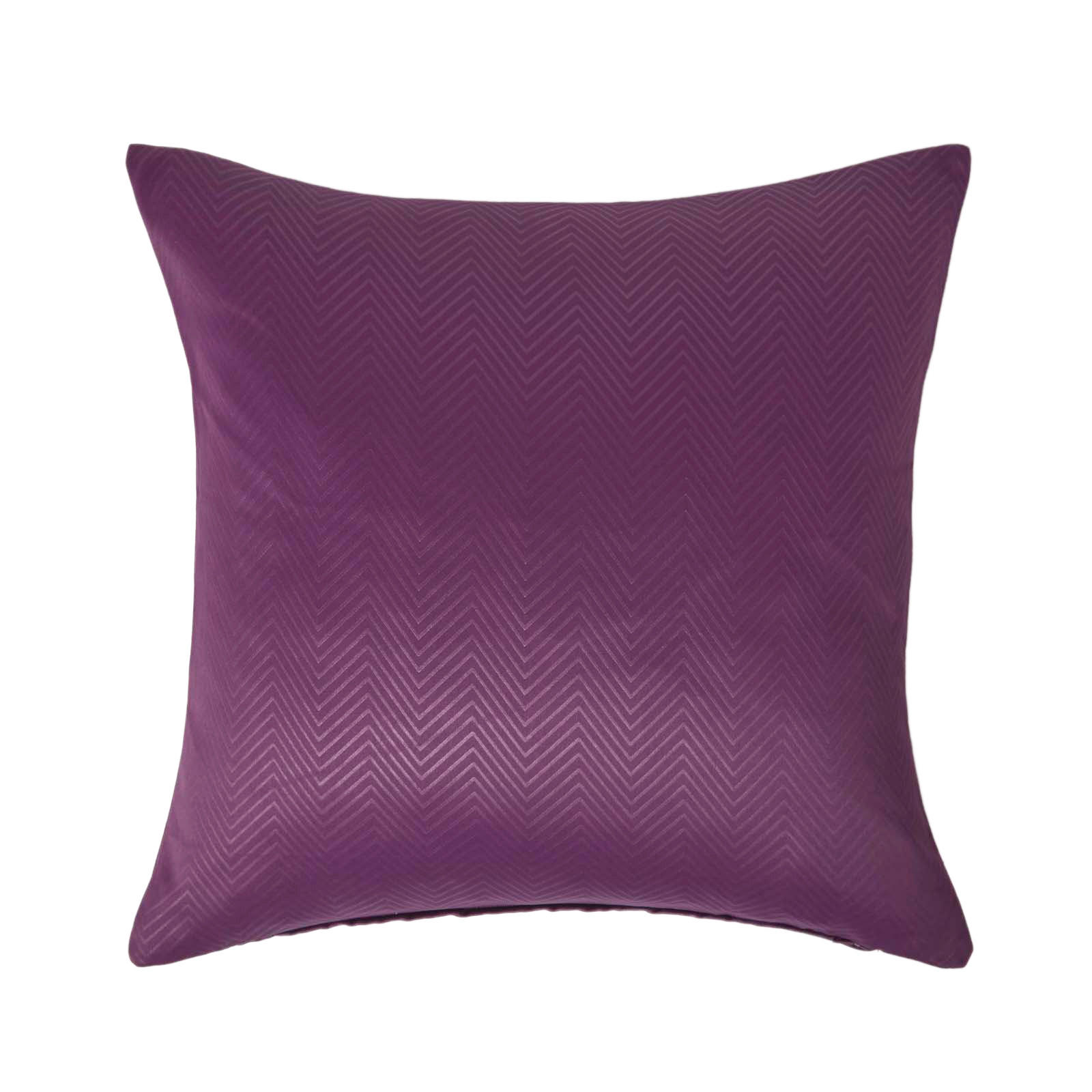 KISSENHÜLLE Fischgrät-Muster 45/45 cm - Aubergine, Textil (45/45cm) - Homescapes