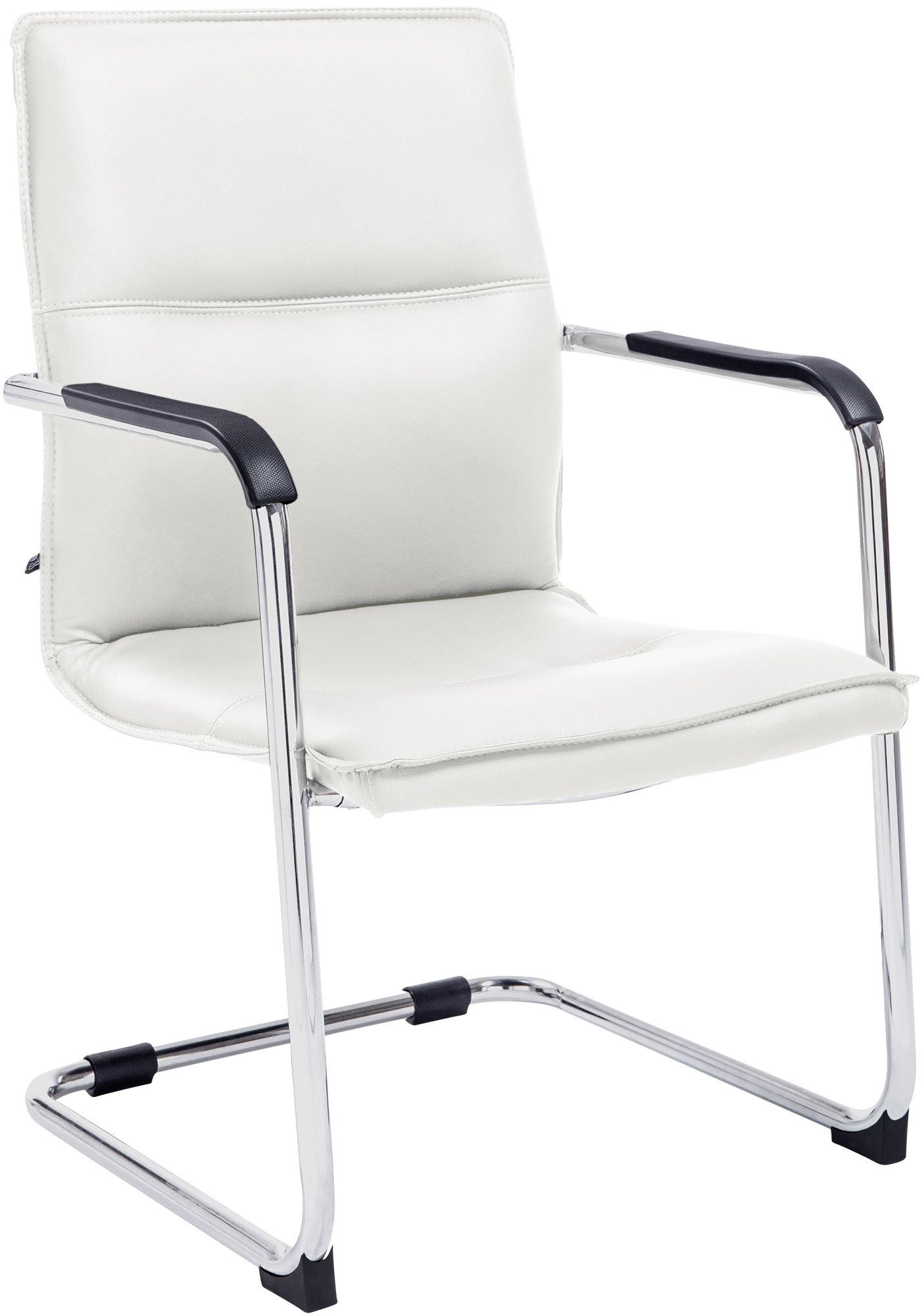 SCHWINGSTUHL Lederlook Weiß - Weiß, Textil/Metall (56/92/60cm) - CLP