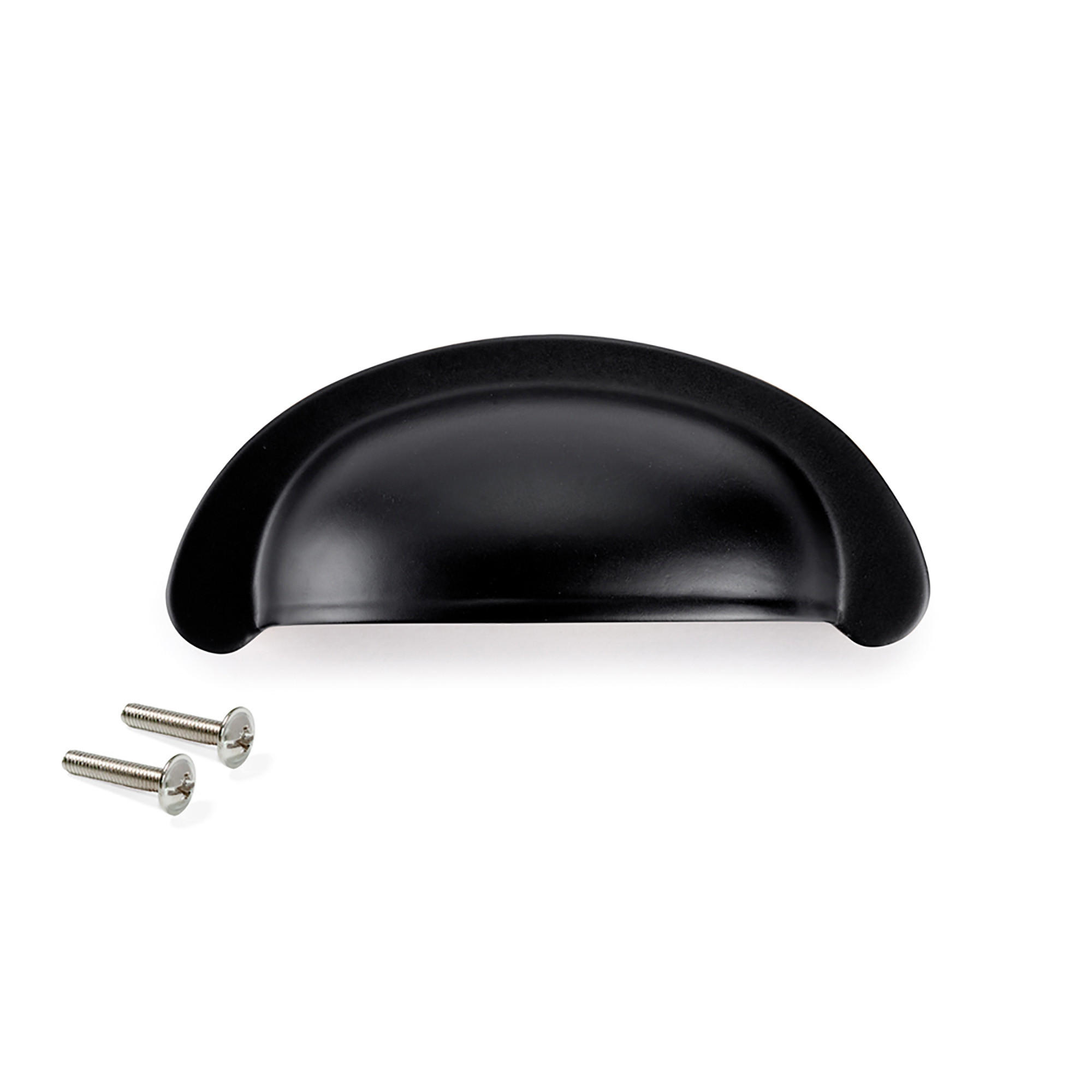 MÖBELGRIFFE Marrakesch, L77mm, 64mm Achsenabstand, Zamak, Schwarz 20er-set - Schwarz, Kunststoff (7.7/4/2.75cm) - EMUCA