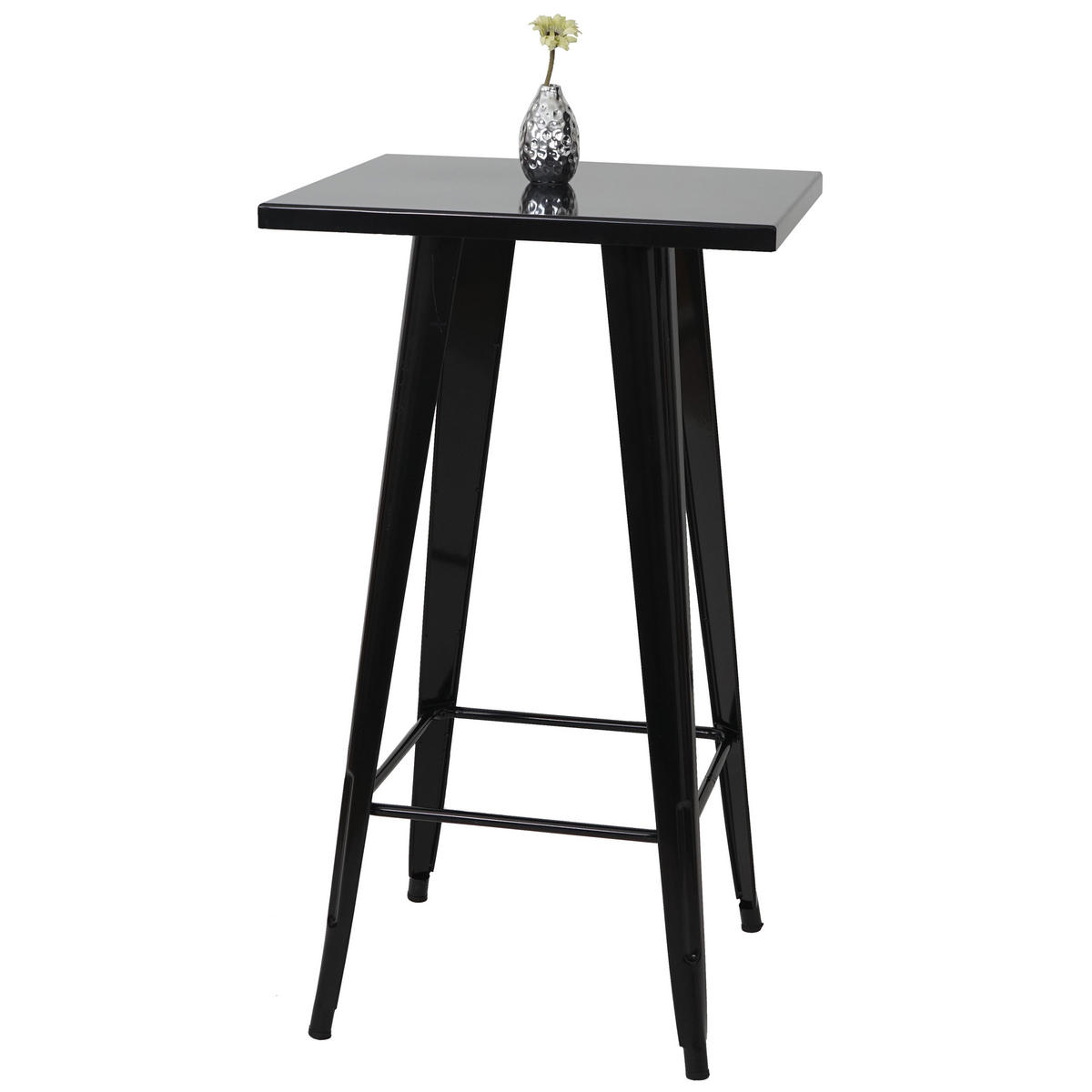 STEHTISCH METALL eckig Schwarz - Schwarz, Metall (60/60/105cm) - MCW