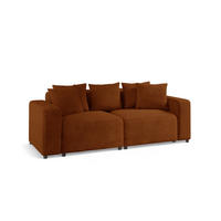 SOFA Megan 2-sitzer In Poso - Rotbraun, Holzwerkstoff/Textil (236/75/98cm) - Fun Möbel