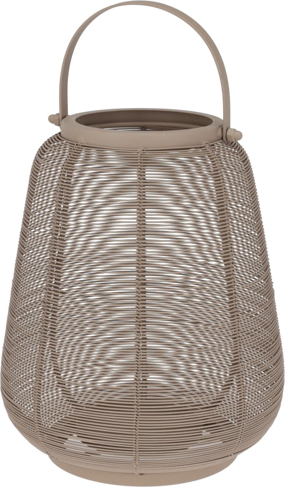 METALLLATERNE mit Griff 16/19 cm - Beige, Kunststoff (16.5/19/16.5cm) - Home Styling Collection