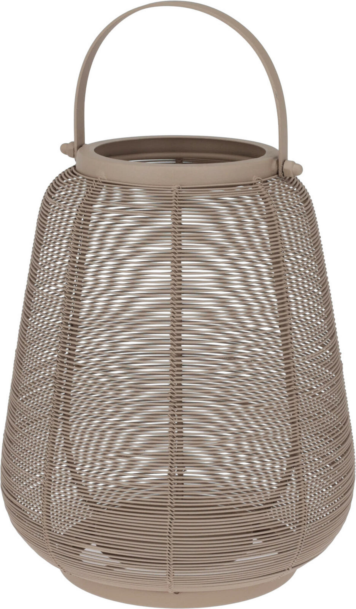 METALLLATERNE mit Griff 16/19 cm - Beige, Kunststoff (16.5/19/16.5cm) - Home Styling Collection