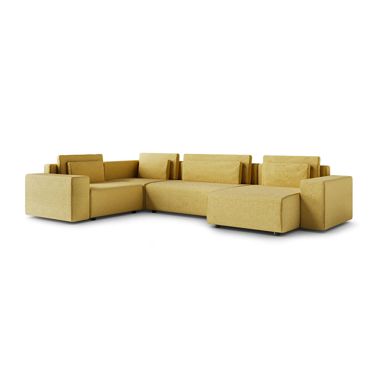 Petits-meubles Panoramasofa Gelb 378x85x236 cm