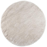 HOCHFLOR LANGFLOR SHAGGY TEPPICH LUXURY RUND - Champagner, Textil (120/120cm) - Pergamon