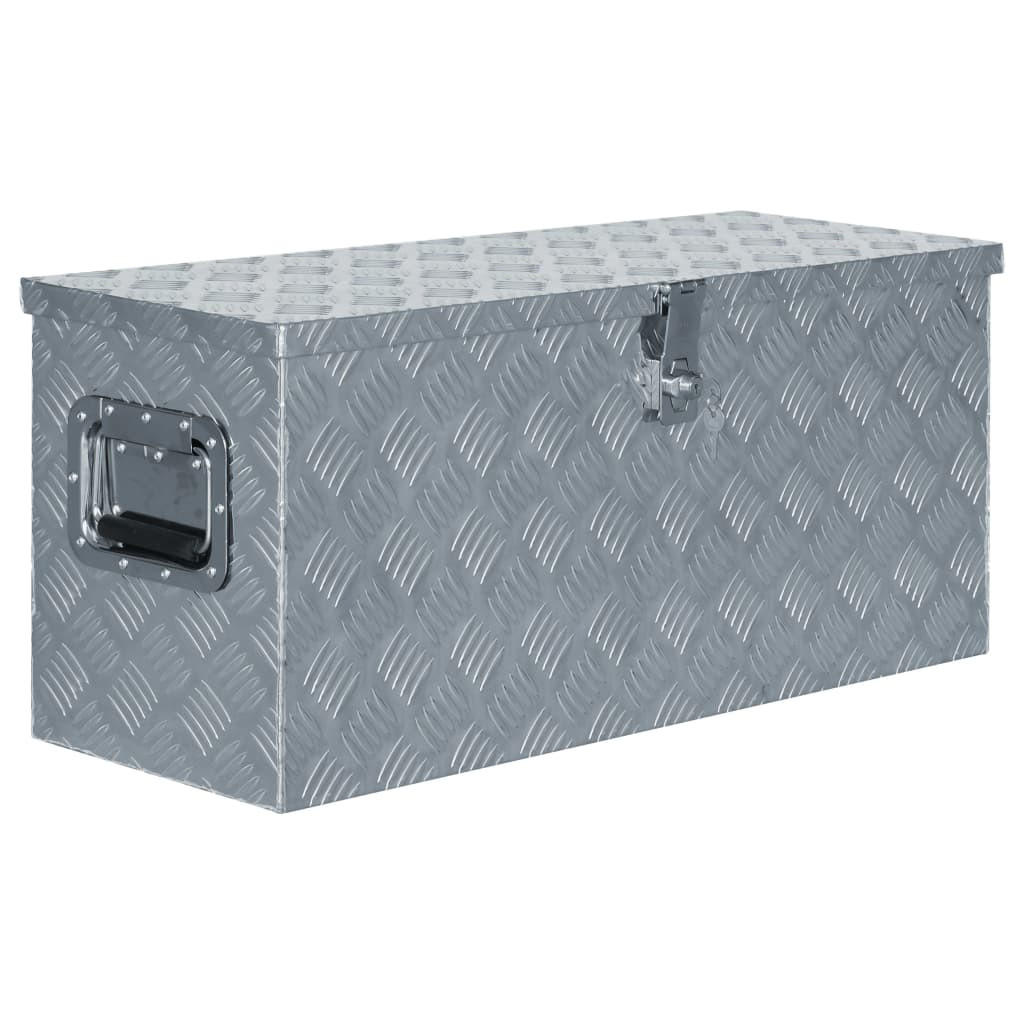 Deluke Aluminiumbox Silber 80x35x30 cm