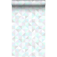 TAPETE Dreiecke 53 cm x 10.05 m - Weiß, Papier (53/0.1cm) - Origin Wallcoverings