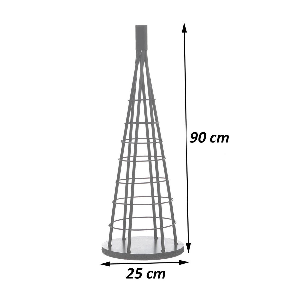 DEKO-BAUM Silber - Silberfarben, Metall (25/90cm) - MCW