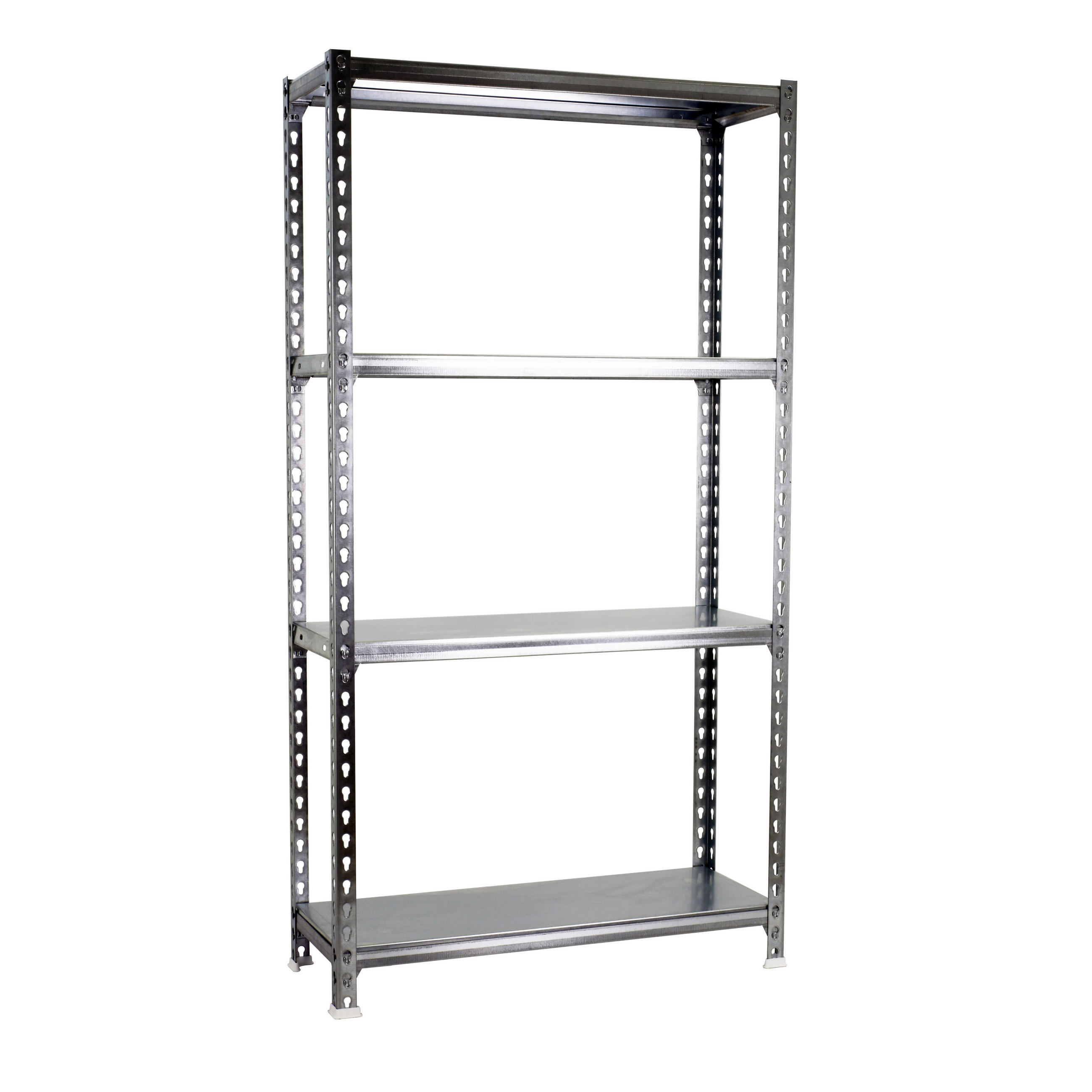SCHWERLASTREGAL Mid Metal Shark HxBxT 150 x 80 x 50 cm Fachlast 180 kg Verzinkt - Silberfarben, Metall (80/150/50cm) - PROREGAL