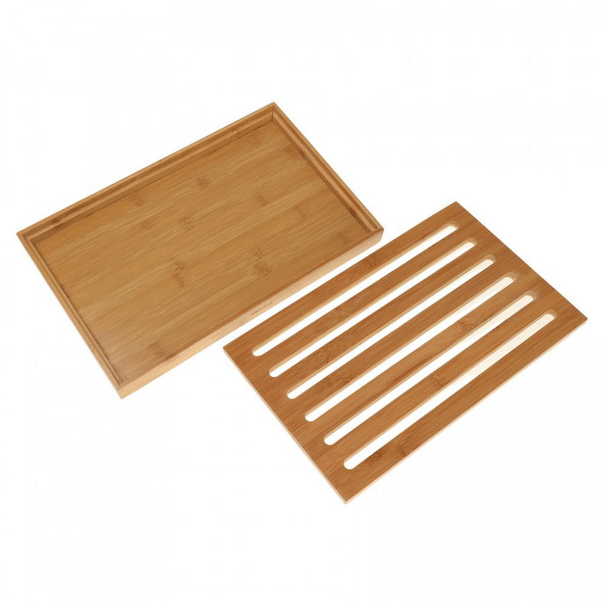 SCHNEIDEBRETT und Serviertablett 2in1 KH1217 - Braun, Naturmaterialien (23/38cm) - Kinghoff 