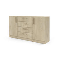 KOMMODE BRISSO BRK1 155,5/85/40 cm in Eiche Ceremona - Eichefarben, Holzwerkstoff (156/85/40cm) - Deine Möbel 24
