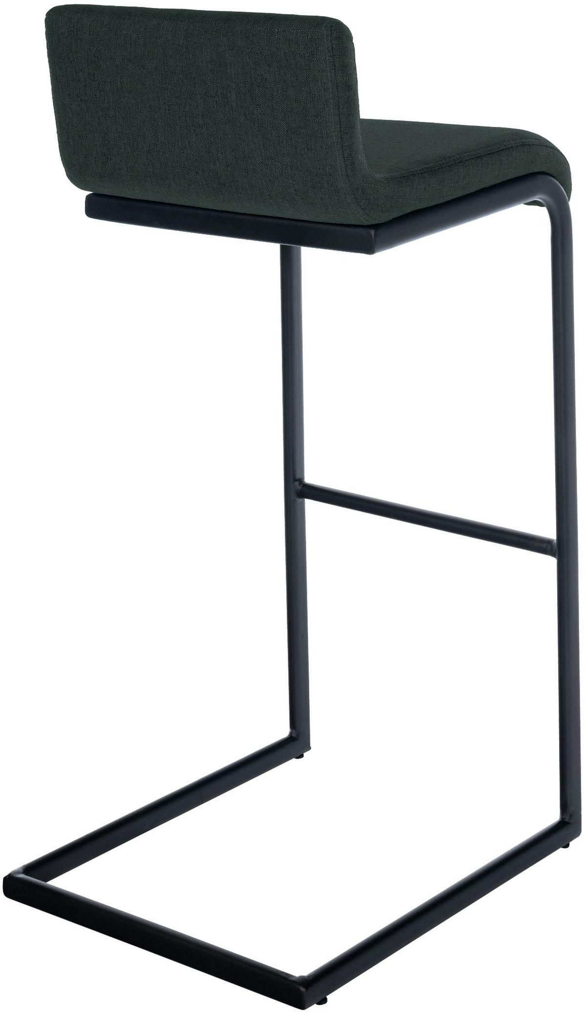 BARHOCKER 2 Stoff Dunkelgrau - Dunkelgrau/Schwarz, Textil/Metall (40/96/50cm) - CLP