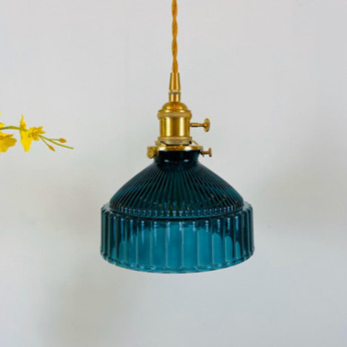 LED-HÄNGELEUCHTE Blau 4W 18/18/20-150 cm - Blau, Glas (18/18/20cm) - Authentics