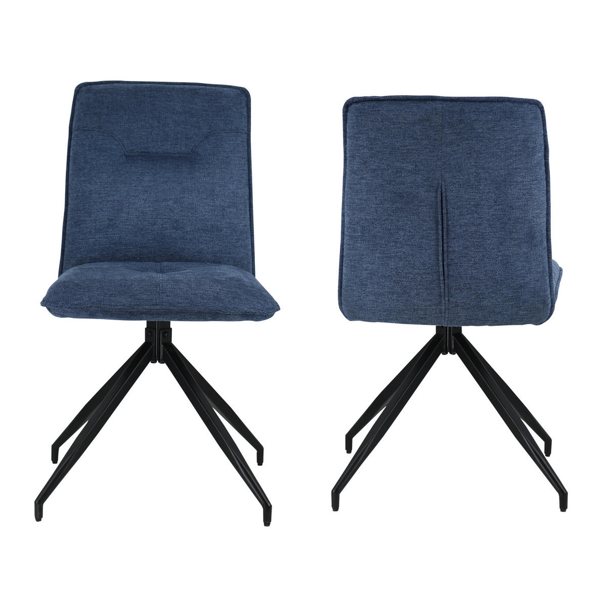 STÜHLE Aren Blau 2er-Set - Blau, Textil (48/85/60cm) - Happy Garden