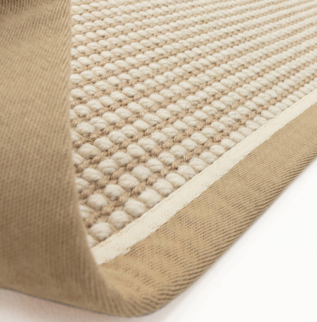 TEPPICH modern Wohn-/Schlafzimmer Wolle & Naturfaser ROKA Beige 120x170 cm - Beige, Naturmaterialien (120/170cm) - Novatrend