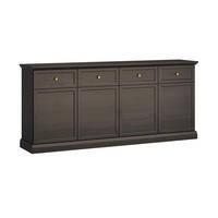 SIDEBOARD Toja Antracitové dřevo - hnědá, kompozitní dřevo (192.6/86/39.5cm) - Petits-meubles