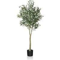 KÜNSTLICHER Olivenbaum 150 cm - Grün, Kunststoff (152.4cm)
