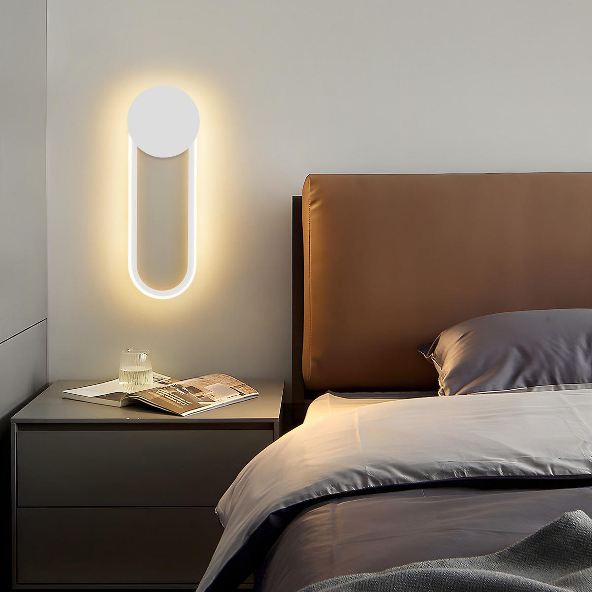 LED WANDLEUCHTE FRANKLIN II 41.5/14/4 cm - Weiß, Metall (14/4/41.5cm) - Nettlife