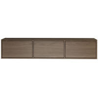 TV-LOWBOARD Framme hängend, 3 Klappen, Walnuss, 150/30/30 cm - Dunkelbraun, Holzwerkstoff (150.1/30/30cm) - Selsey