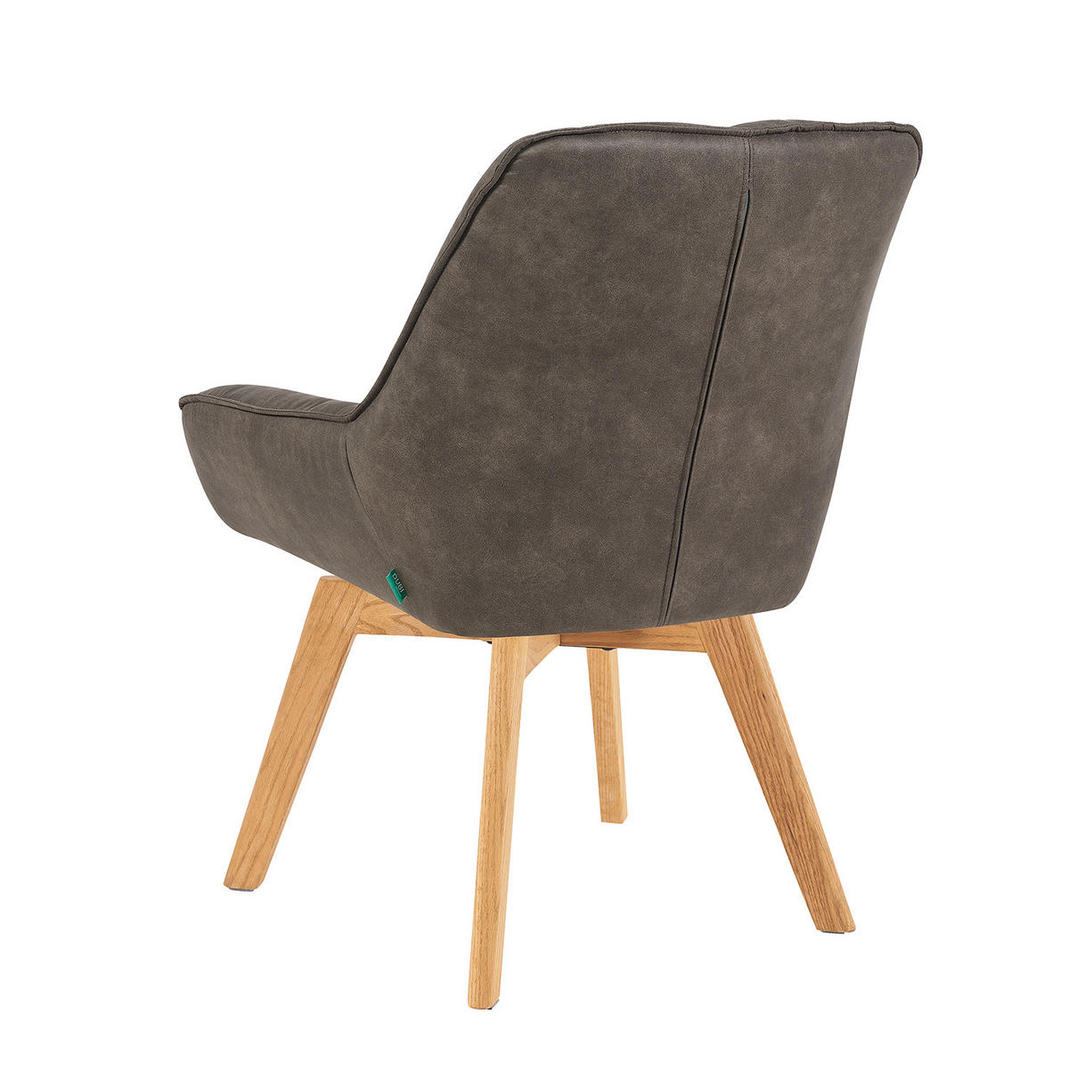 DREHSTUHL Mika-Oskar 2er-Set - Honigeiche/Taupe, Eichenholz/Holz (60/88/68cm) - DUBI Möbel