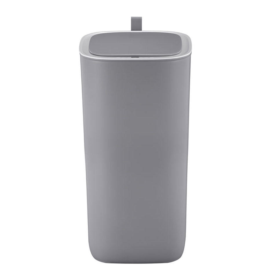 MÜLLEIMER Moderner Quadratischer Mit Smart Sensor 30 Liter 59 x 27 x 27 cm Grau - Grau, Metall (27.1/59.1/27.1cm) - PROREGAL