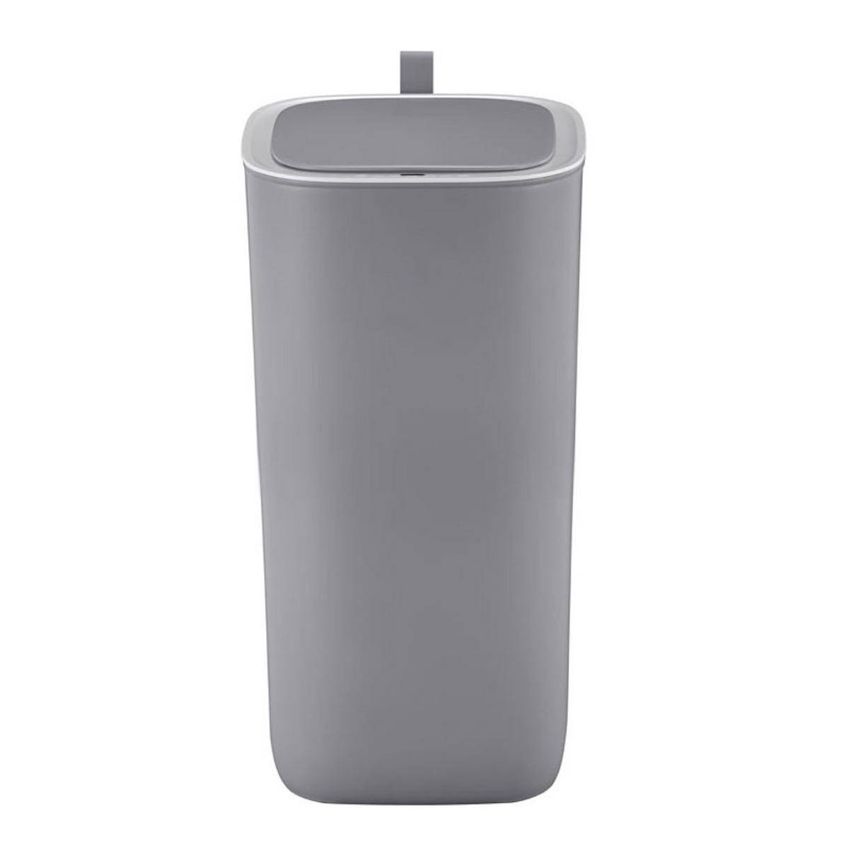 MÜLLEIMER Moderner Quadratischer Mit Smart Sensor 30 Liter 59 x 27 x 27 cm Grau - Grau, Metall (27.1/59.1/27.1cm) - PROREGAL