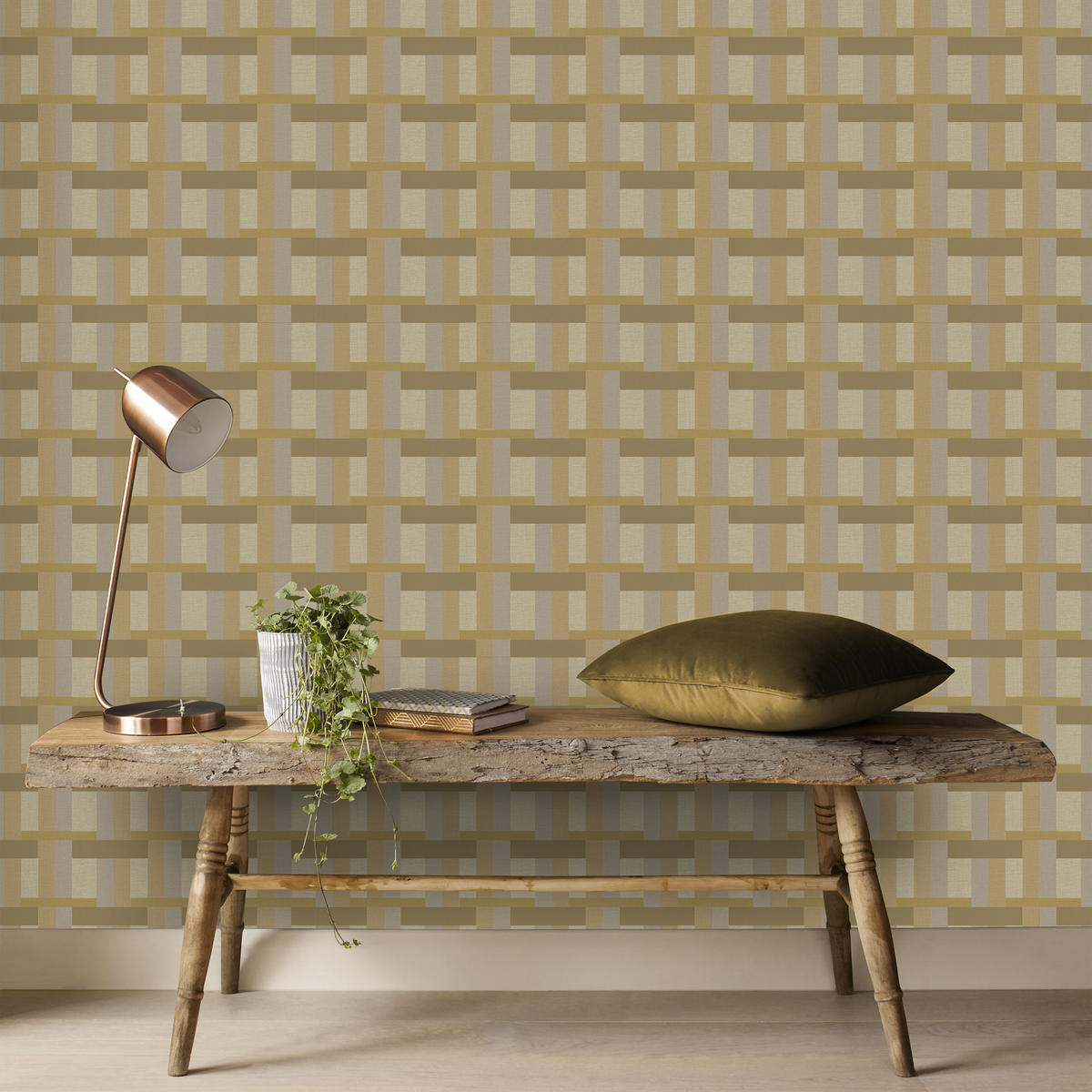 VLIESTAPETE - Perfekte Symmetrie neutral - Braun, Papier/Kunststoff (52/1000cm) - Superfresco Easy