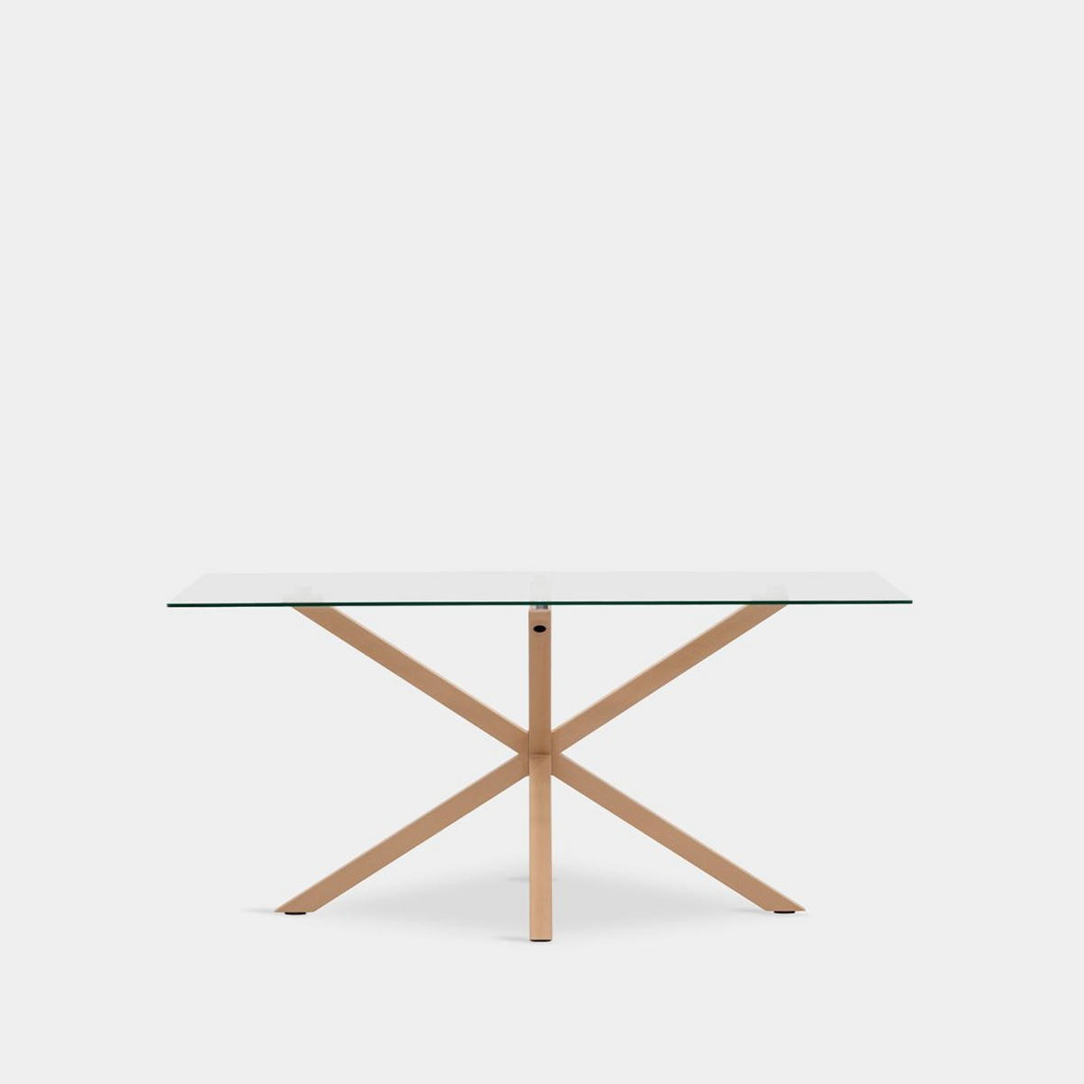 ESSTISCH Aras Durchsichtig 160 cm x 75 cm - Transparent, Glas (90/160/75cm) - Klast Home