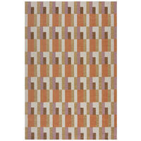 TEPPICH COQUET, geometrisch, Orange-Natur, 155 x 230 cm - Orange, Textil (155/230cm) - KADIMA DESIGN