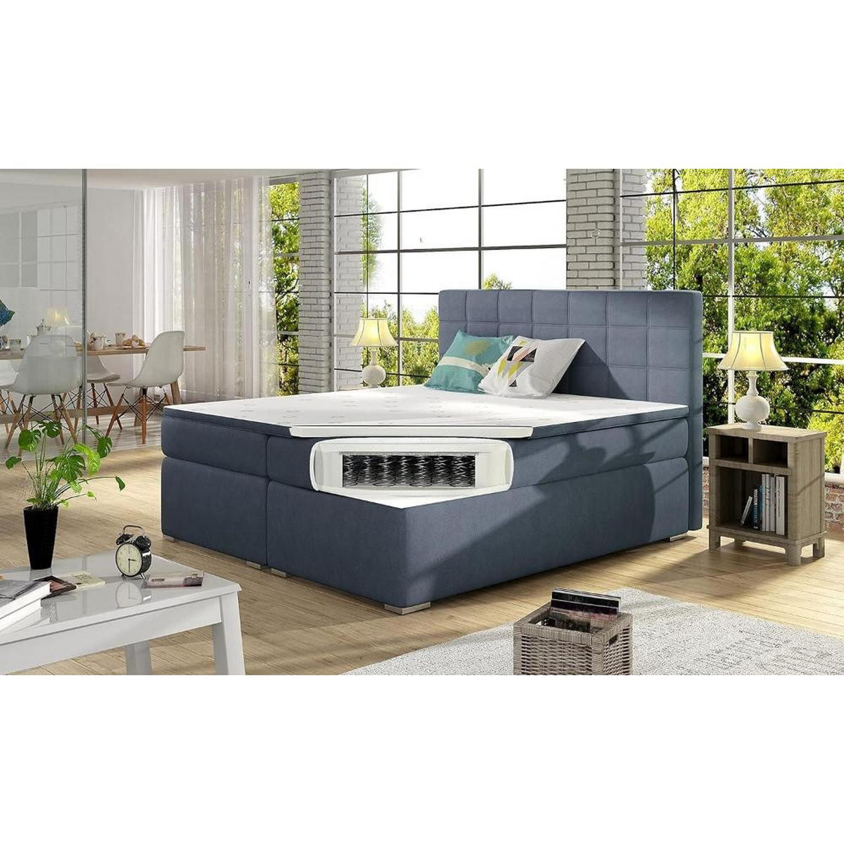 BOXBETT Alice Bonellfederkern - Weiß, Holz/Holzwerkstoff (180/200cm) - Best For Home