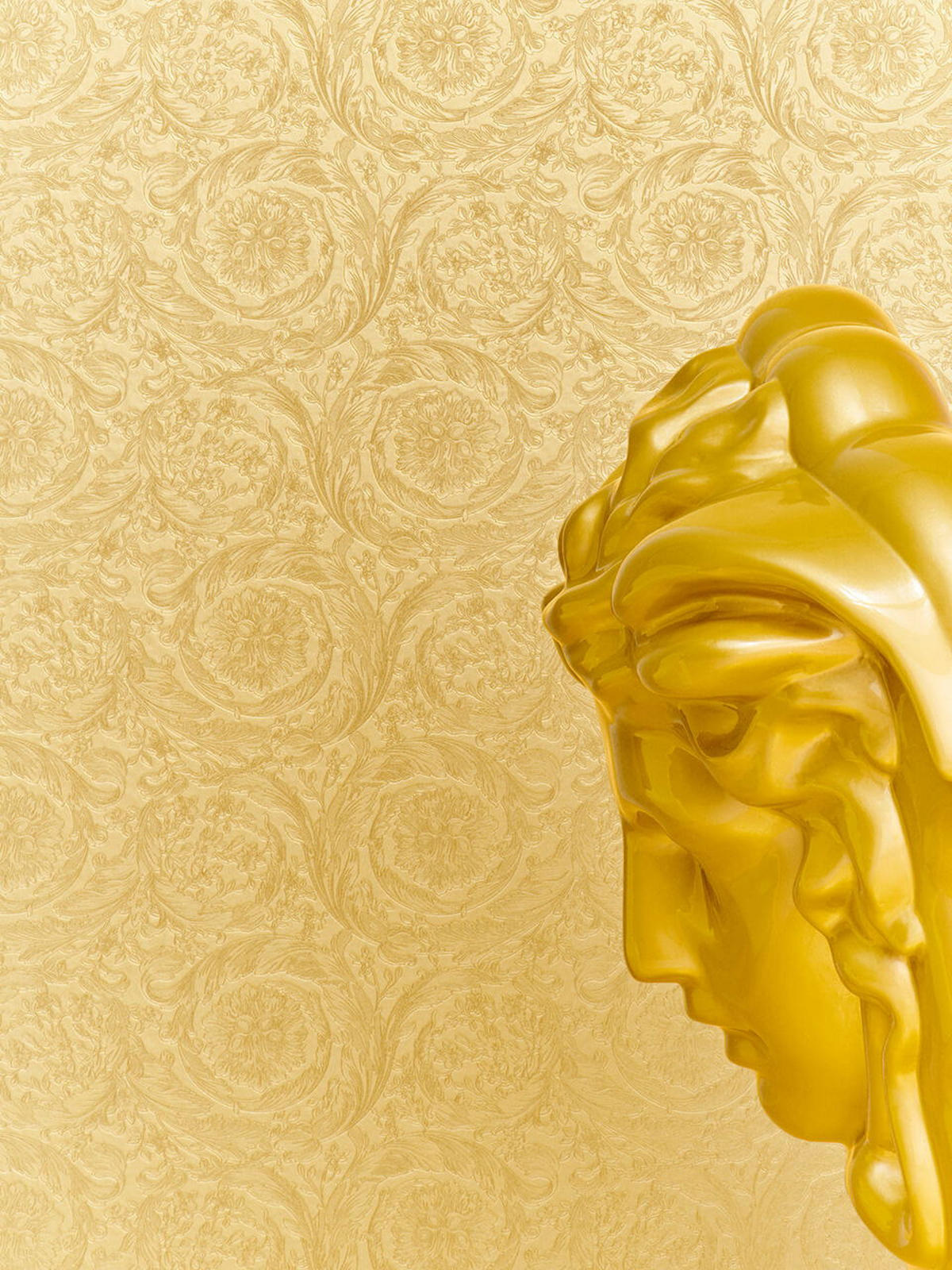 VLIESTAPETE 70/1005 cm - Goldfarben, Textil (70/1cm) - KUNSTLOFT