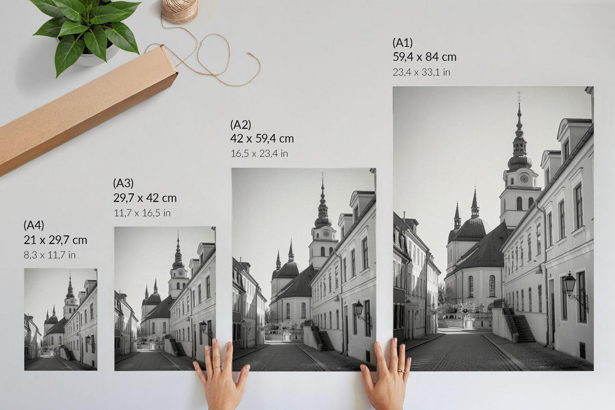 POSTER - 42x59 cm - Tesa - Der Charme der Straße - Schwarz, Textil (42/59/0.1cm) - TULUP