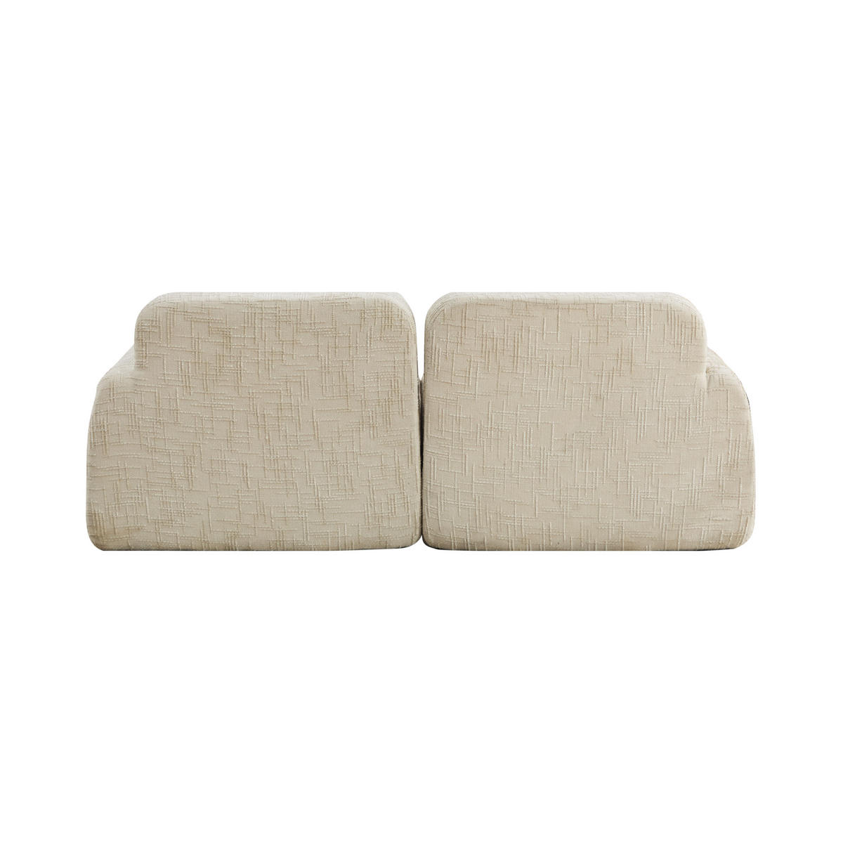 2-SITZER-SOFA DE-35114 mit Chenille-Bezug Beige - Beige, Textil (90.5/73/198cm) - ComfortXL