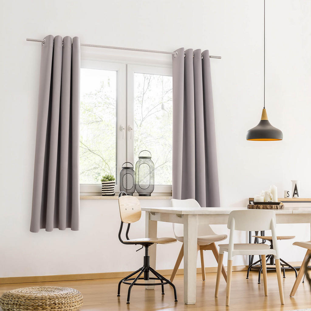 Thumbnail - Blumtal Verdunklungsvorhänge, Grau, Kunststoff, Rechteckig, 140x175 cm, Oeko-Tex® Standard 100, Wohntextilien, Gardinen ...