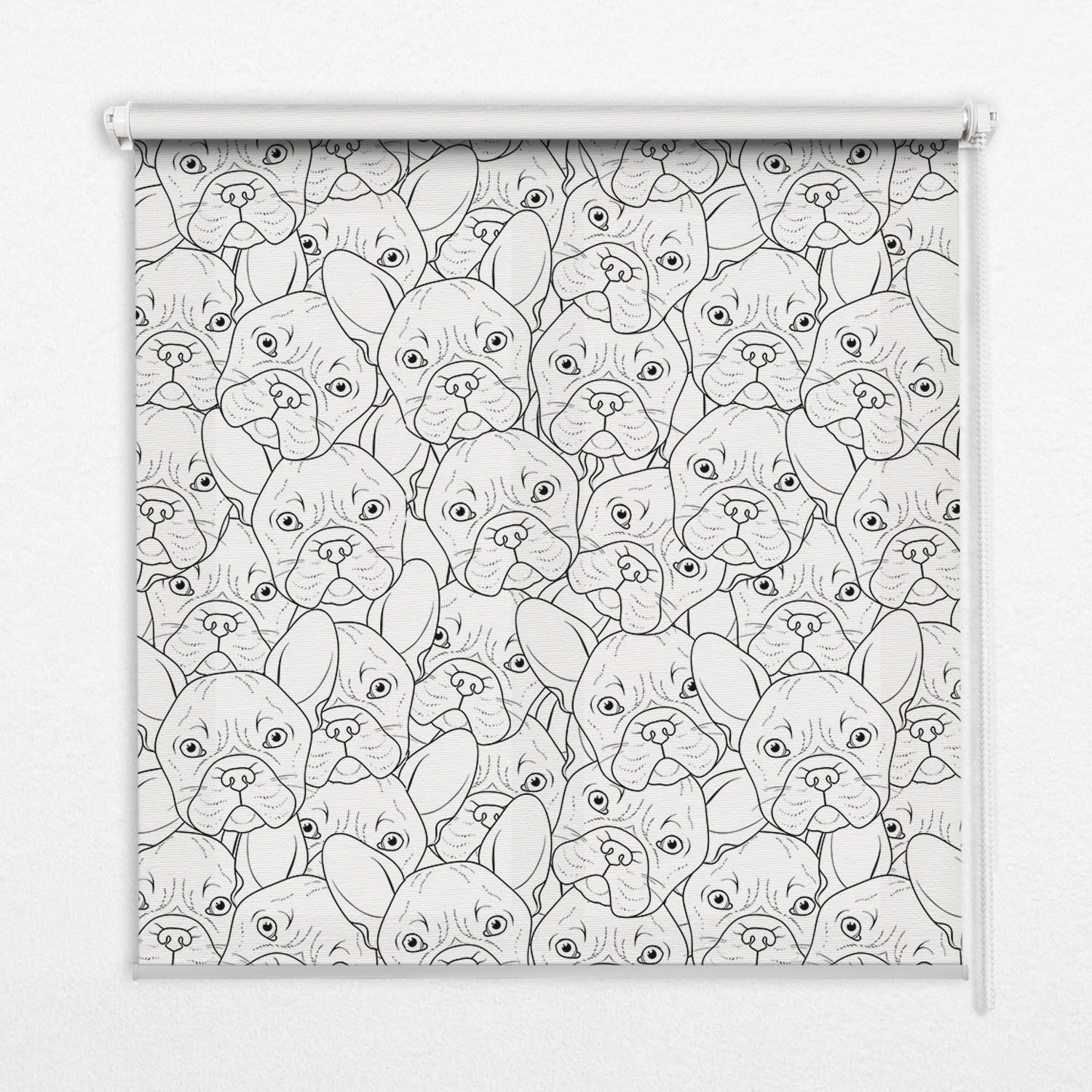 TULUP VNITŘNÍ roleta - okenní roleta - roleta - 80x180 cm - Kreslení psi
