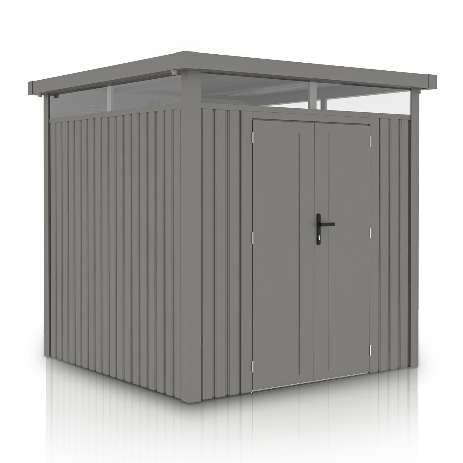 GERÄTEHAUS Luzern Pro Taupe - Taupe, Metall (230/222/230cm) - Juskys