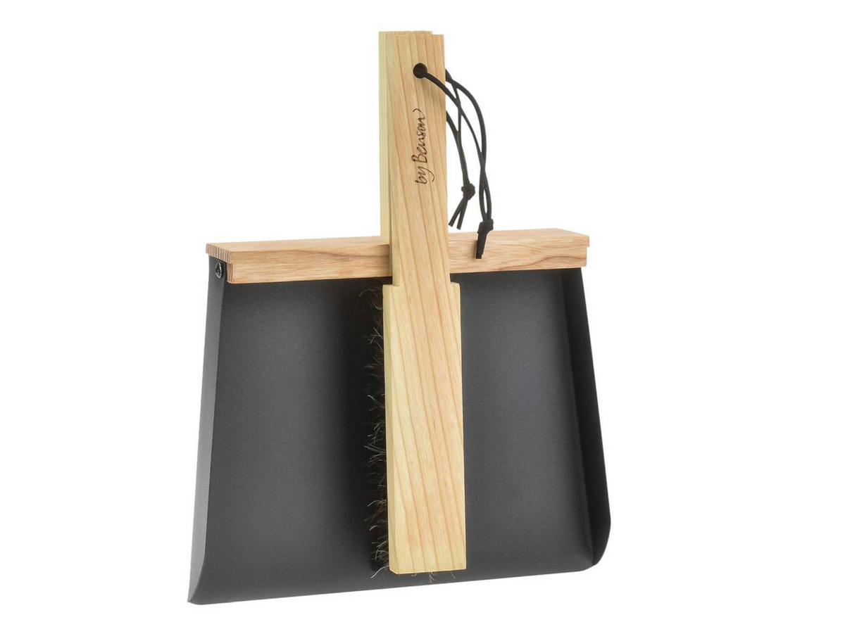 KEHRSCHAUFEL & HANDBESEN Premium Set - Schwarz, Metall (30.5/6/31.5cm) - by Benson