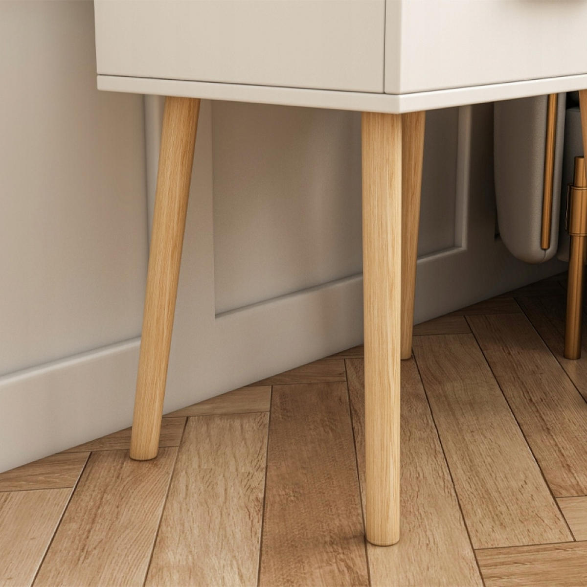 NACHTTISCH weiß 45/54,5/30 - Weiß, Holzwerkstoff (45/54.5/30cm)