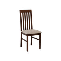 STUHL Nilo I, Holzfarbe: Walnuss - Beige/Walnussfarben, Holz (43/96/48cm) - MIRJAN24