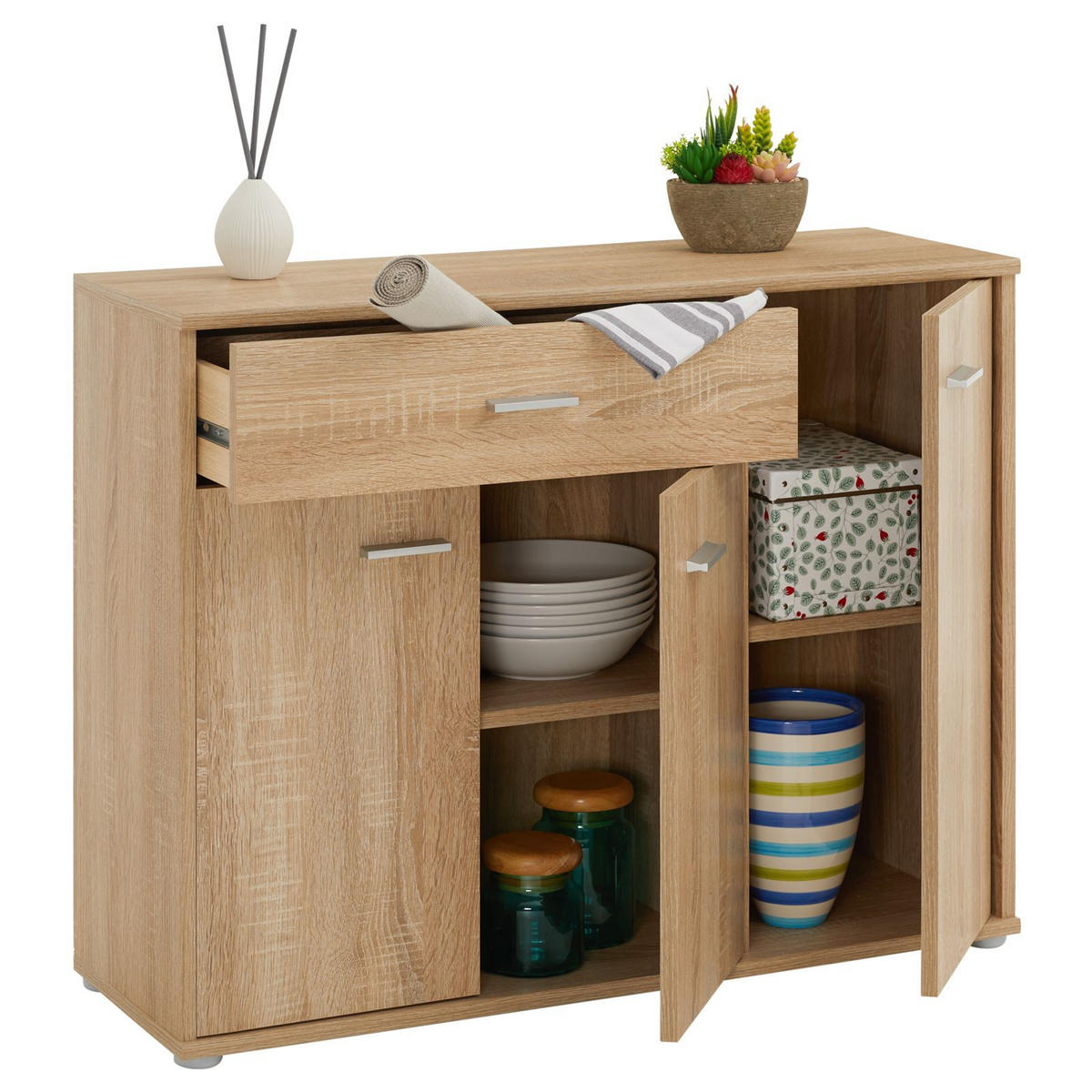 KOMMODE ESTELLE Sonoma Eiche - Sonoma Eiche, Holzwerkstoff (88/70/30cm) - CARO-Möbel